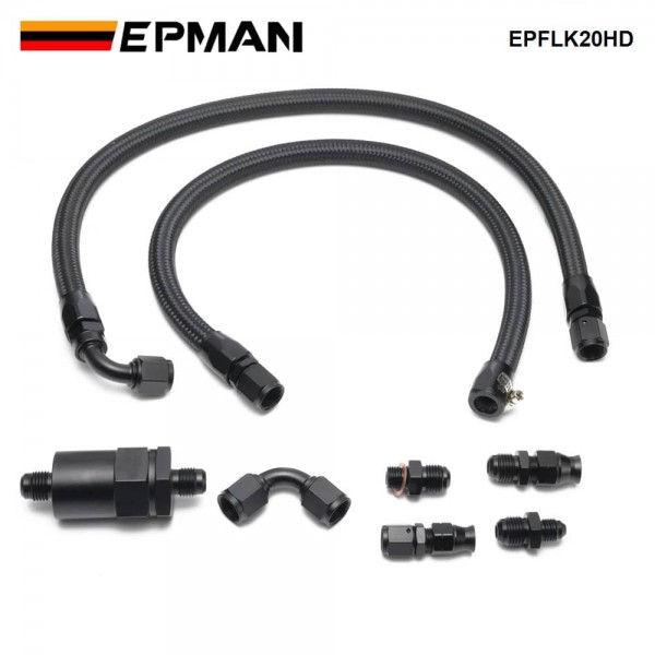 EPMAN K Series Tucked Fuel Line Kit For Honda Civic Integra Feed Return Line K20 K24 Fuel Set